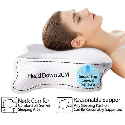 Cuscino ergonomico per alleviare la rigidità di spalle e collo